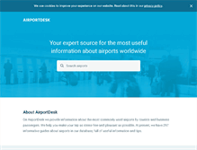 Tablet Screenshot of airport-desk.com